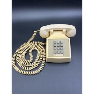 Vintage Beige Bell System 2500D Desk Phone (UNTESTED)